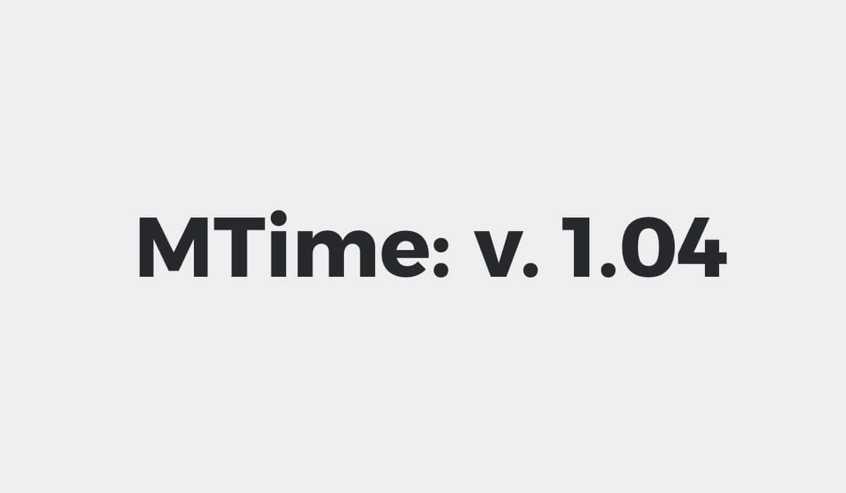 фото Обновление MTime v1.04