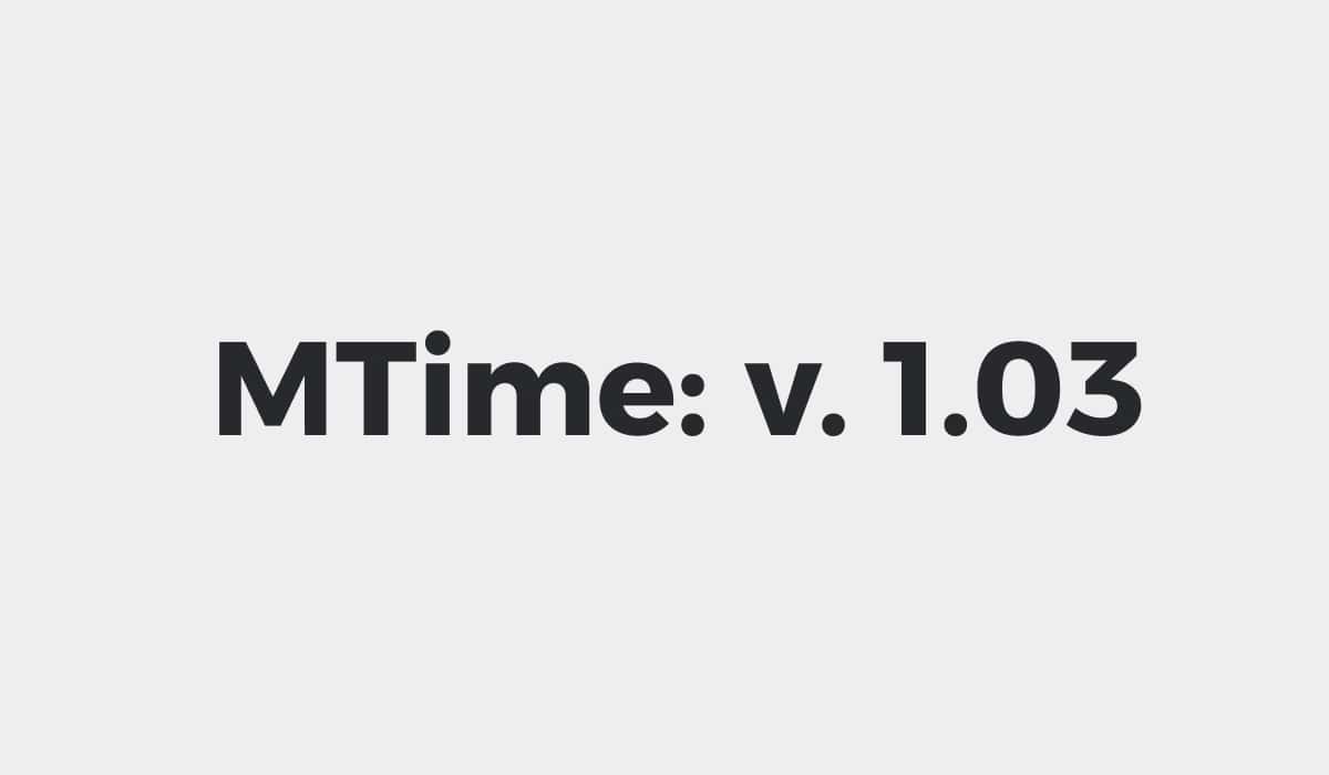 фото Обновление MTime v1.03